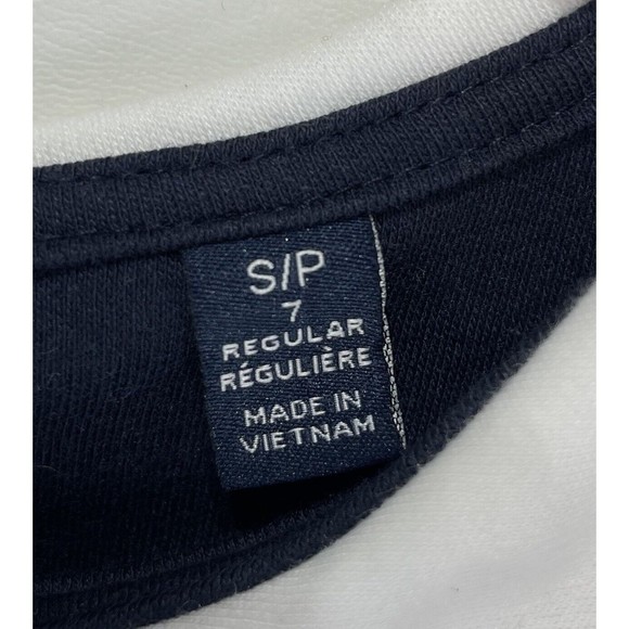 Nautica Girls Shirt Dress Size 7 Small Petite Navy Blue And White - Picture 12 of 14